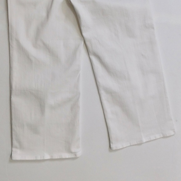 NWT!! J. CREW Slim Wide Jeans Stacked Buttons Solid White Size 30 Petite 30P - Picture 10 of 16